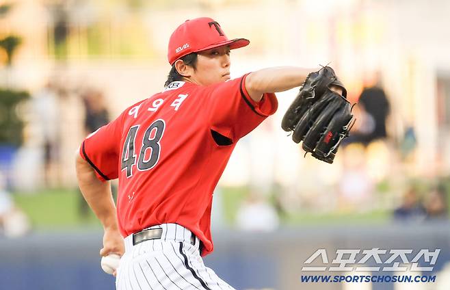 22일 광주 기아챔피언스필드에서 열린 KIA 타이거즈와 LG 트윈스의 경기. KIA 이의리가 역투하고 있다. 광주=박재만 기자 pjm@sportschosun.com/2025.08.22/