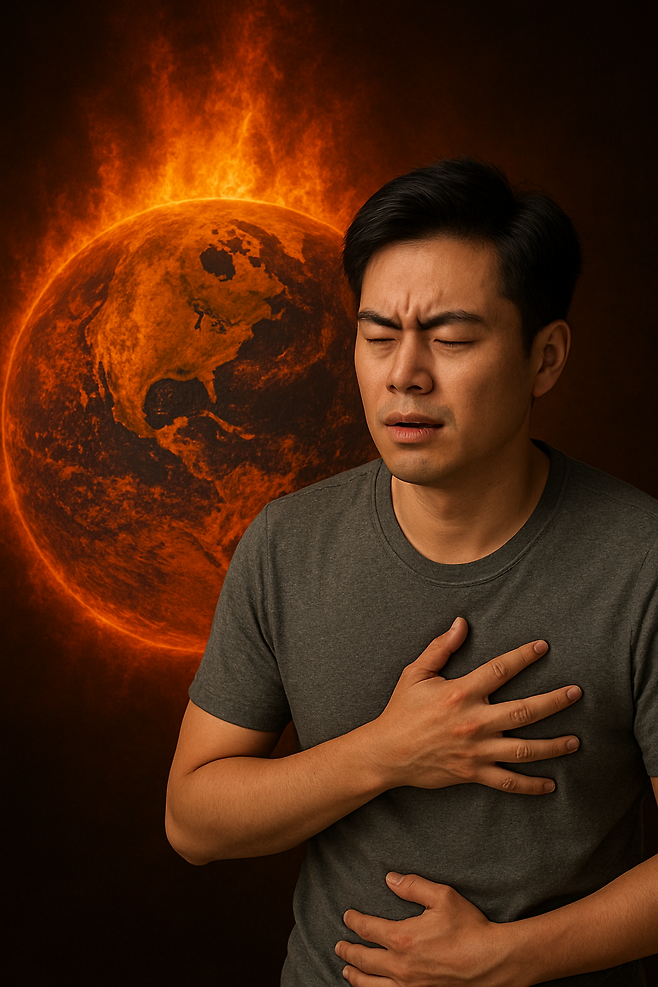 전 세계 과학자들은 폭염이 단순한 무더위가 아니라는 과학적 근거를 제시하고 있다. 폭염을 주요 연구 주제로 정하고 우리 삶을 어떻게 위협하는지, 어떤 대비책이 필요한지 치밀하게 분석한 뒤 연구 결과를 잇따라 내놓는 중이다. 생성형 인공지능(AI) ‘챗GPT’로 생성한 이미지.