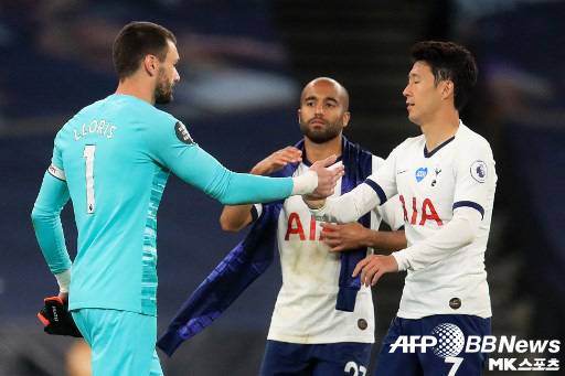 손흥민과 요리스는 토트넘에서 오랜 시간을 함께했다. 사진=ⓒAFPBBNews = News1