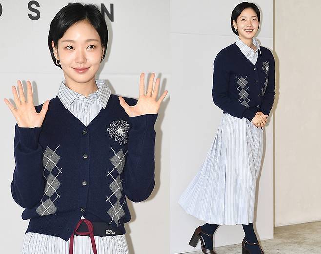 김고은이 수줍은 단발 소녀의 감성으로 가을 무드를 선점했다. 사진=천정환 기자