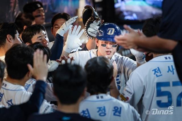 22일 창원 롯데전에서 맹활약을 펼친 김형준. 사진=NC 제공