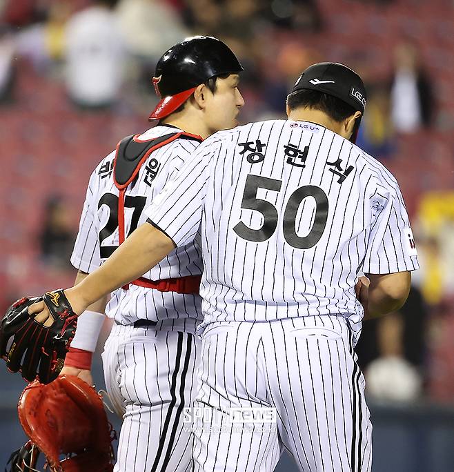 ▲ 박동원 장현식 ⓒ곽혜미 기자