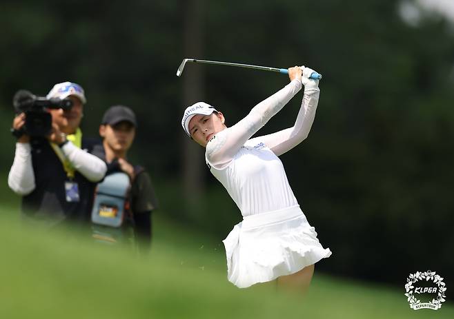 이다연의 아이언 샷. [KLPGA 제공. 재판매 및 DB 금지]