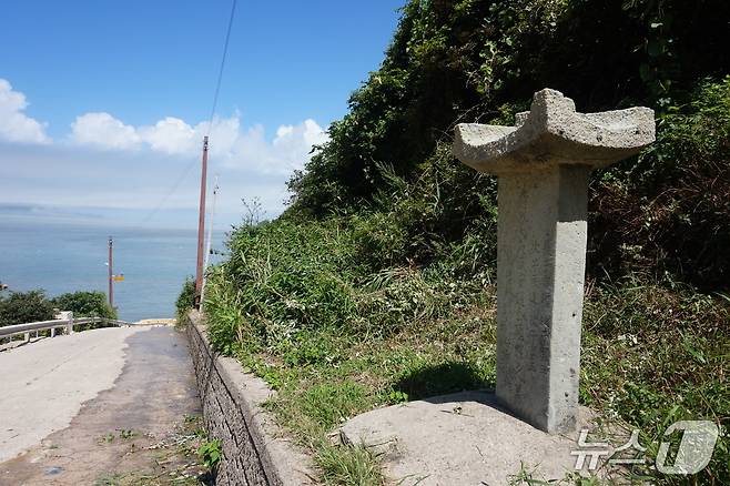 함안 조(趙) 씨 입도조 송덕비. 2025.8.22/뉴스1 ⓒ News1 조영석 기자