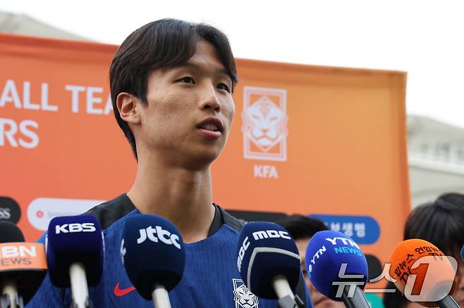 대한민국 축구 국가대표팀 엄지성. 2024.9.2/뉴스1 ⓒ News1 이동해 기자