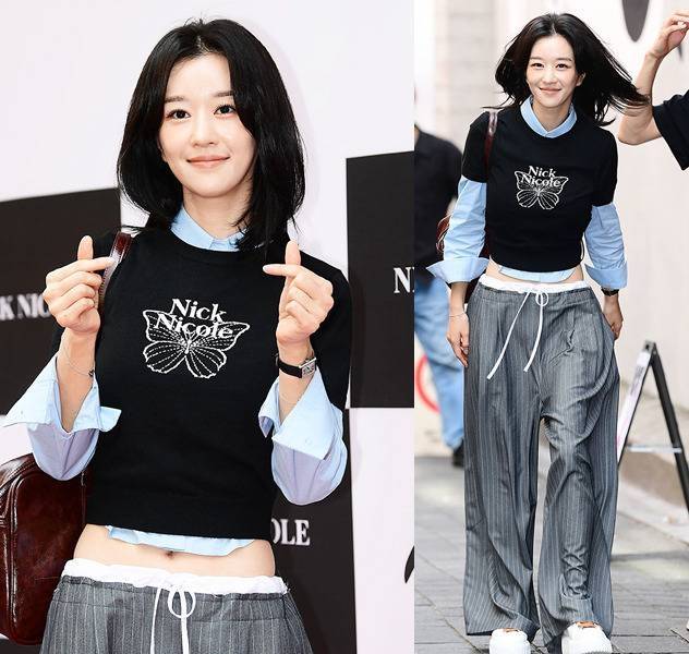 서예지가 청순하면서도 세련된 매력으로 명동 거리를 들썩이게 했다. 사진=김영구 기자