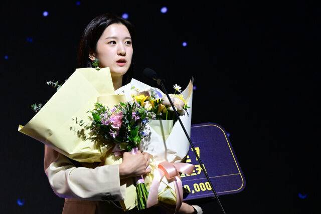 2024-2025 V-리그 베스트7에 선정된 이다현./KOVO