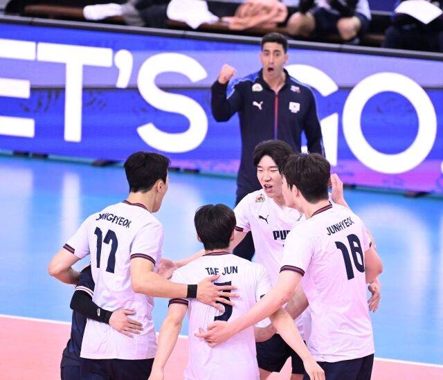 한국 남자배구 대표팀./AVC