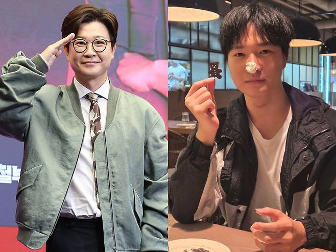 방송인 김성주와 아들 김민국. 세계일보 자료사진 및 인스타그램 캡처.