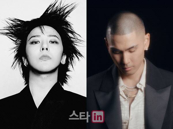 지드래곤(왼쪽), 빈스(사진=갤럭시코퍼레이션, 더블랙레이블)