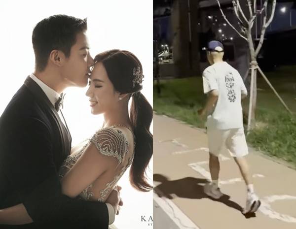 이상화의 남편인 강남이 러닝으로 건강과 다이어트, 두 마리 토끼 잡기에 나섰다. [사진=본부이엔티, 강남SNS]