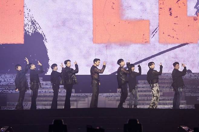 그룹 슈퍼주니어 '슈퍼쇼 10' 서울 공연 모습. 사진제공=SM엔터테인먼트