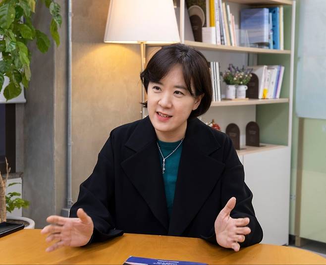 남민정 인사이트플랫폼 대표가 인터뷰 질문에 답하고 있다. /인사이트플랫폼 제공