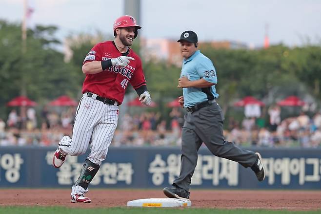 ▲기아 타이거즈 3회말 위즈덤 솔로 홈런[KIA 타이거즈]