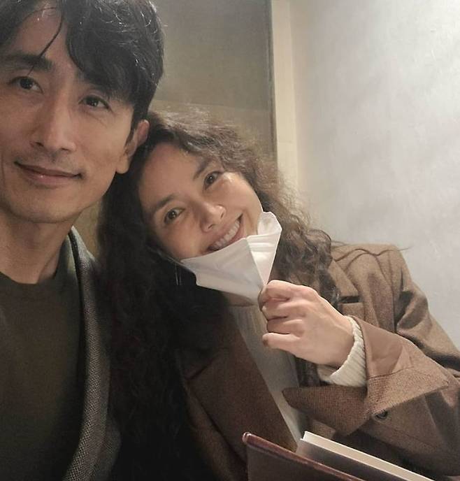 배우 차인표·신애라 부부. 사진=SNS 캡처