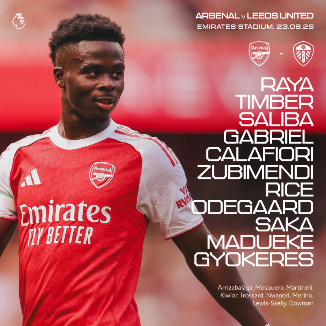 사진=아스널 SNS