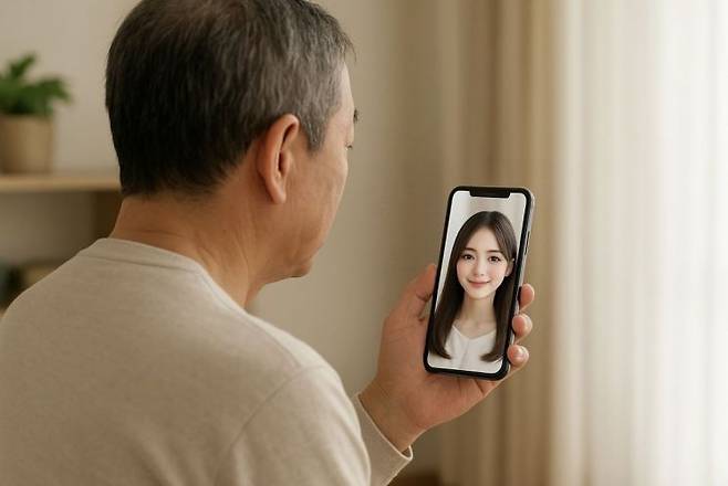 일본에서 한 50대 남성이 '20대 여성' 설정의 AI 만남 어플리케이션과 결혼한 사연이 전해졌다. 사진은 AI로 생성한 이미지. ChatGPT