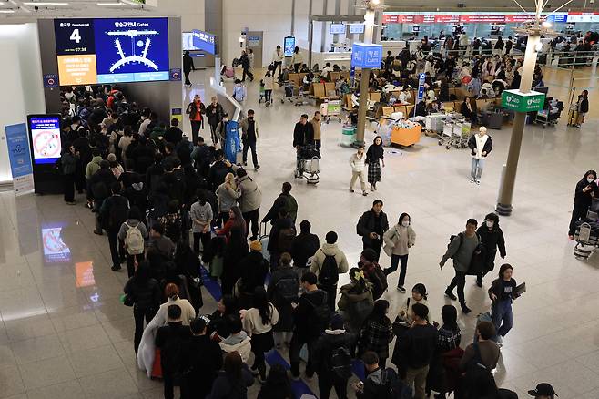 인천국제공항 제1여객터미널 출국장. /연합뉴스