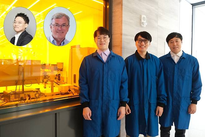 (왼쪽부터) KAIST 생명화학공학과 고동연 교수, MIT 화학공학과 T. Alan Hatton 교수, 이영훈·이정훈·주화주 MIT 화학공학과 박사./KAIST