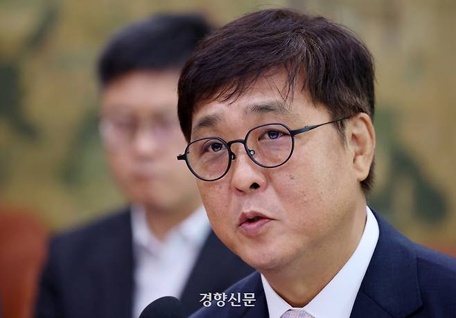 최휘영 문화체육관광부장관. 경향신문 자료사진