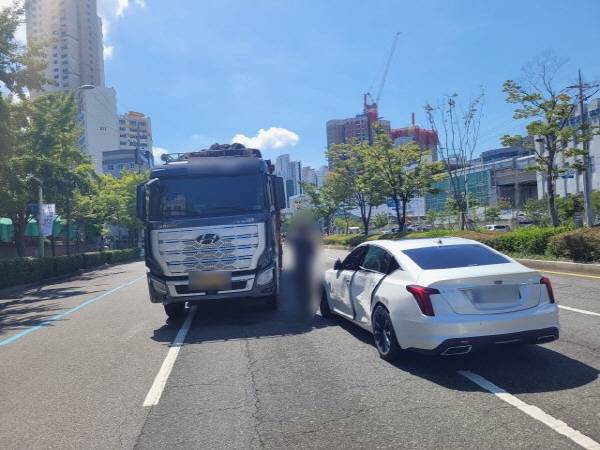 사고 현장. 부산 연제경찰서 제공
