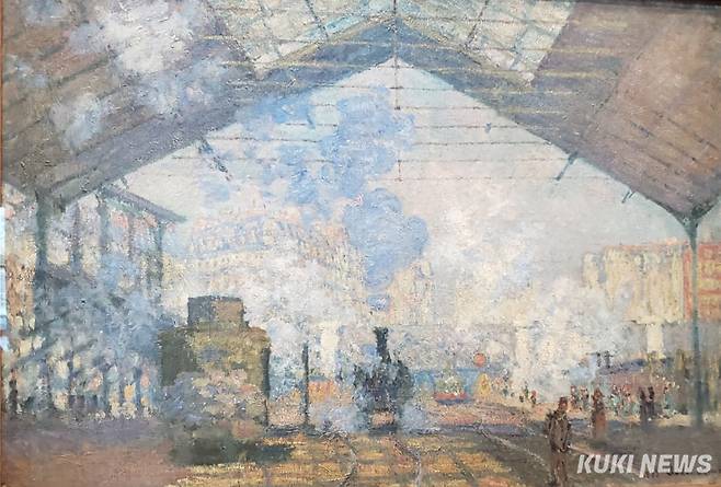 &nbsp;클로드 모네, 생 라자르 역의 기차, 1877, 캔버스에 유채, 오르세 미술관