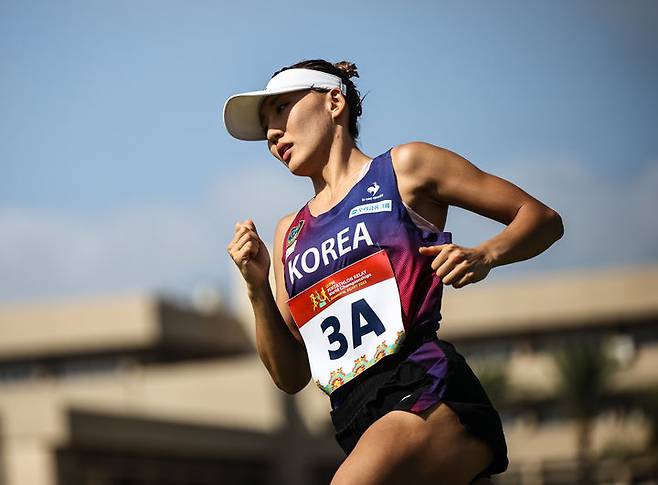 [서울=뉴시스]  2025 국제근대5종연맹(UIPM) 세계선수권대회에 출전하는 성승민. (사진=대한근대5종연맹 제공) *재판매 및 DB 금지