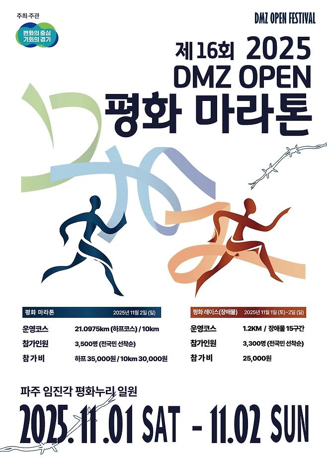 DMZ OPEN 평화 마라톤 포스터 [경기도 제공. 재판매 및 DB 금지]