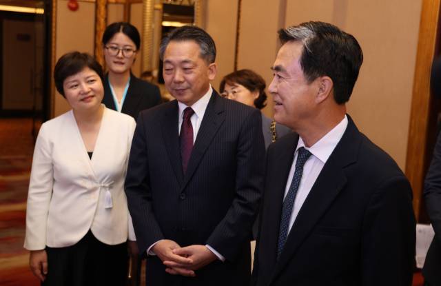 중국 상하이에서 열린 한중산학연협력포럼 모습