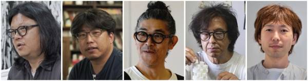 (왼쪽부터) 박진영, 최민건, 이케가미 케이이치, 야마모토 나오키, 하세가와 이치로 작가.