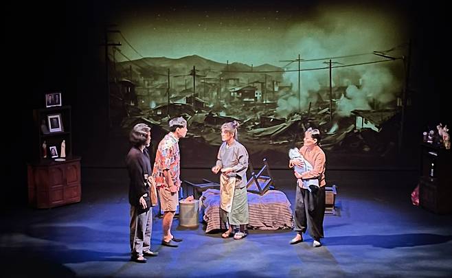 연극 '안녕 간토' 연습 장면 / 사진=구럼비유랑단