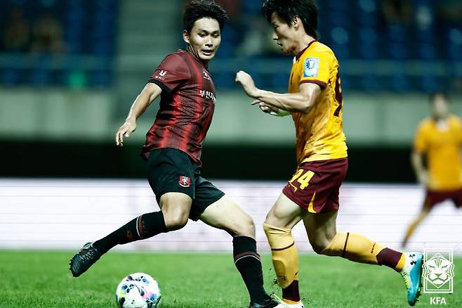 부천과 광주의 경기 모습. 사진=대한축구협회