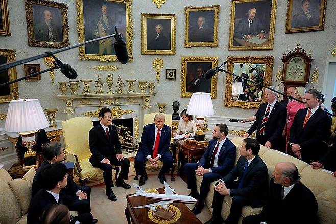 한미정상회담에 모인 사람들