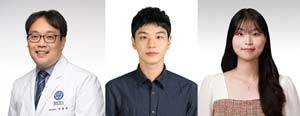 (왼쪽부터)김락균 교수, 김수민 박사, 조민정 박사​./사진=강남세브란스병원 제공