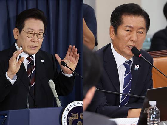 이재명 대통령과 정청래 더불어민주당 대표. 연합뉴스
