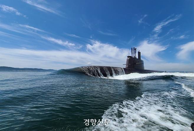한화오션이 건조한 장보고 III 배치(Batch)-2 잠수함. 한화오션 제공