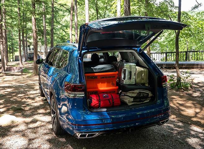 폭스바겐 아틀라스 트렁크에 짐이 적재된 모습 [폭스바겐 코리아 제공]