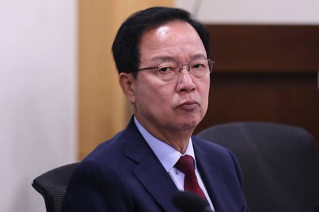 고석 변호사가 2024년 6월28일 국회 의원회관에서 임종득 국민의힘 의원실 주최로 열린 '군사법체계, 강군 육성 기반을 흔들고 있다' 토론회에 참석해 있다. ⓒ시사저널 박은숙