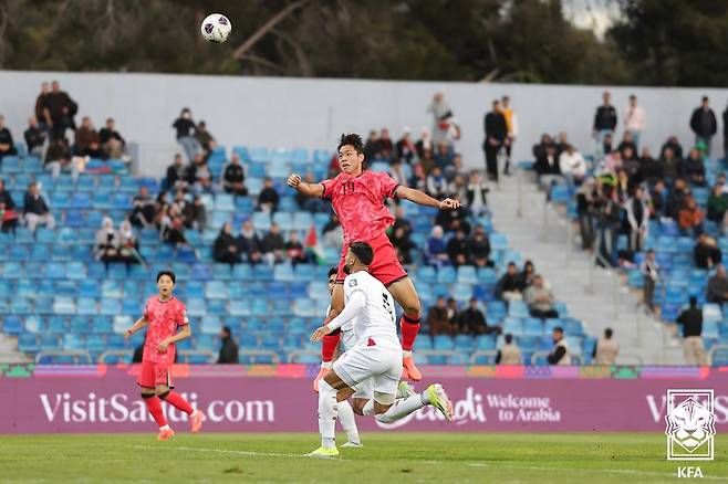축구 국가대표팀 공격수 오세훈. /사진=대한축구협회 제공