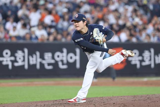 두산 곽빈. /사진=두산 베어스 제공