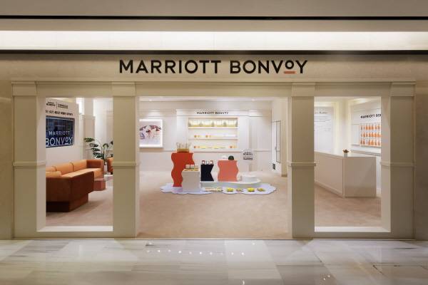 서울 명동 신세계면세점 본점에서 운영되는 메리어트 본보이 팝업 스토어