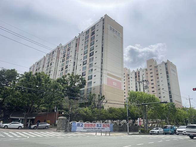 대구 수성구 범어동 장원맨션이 높은 주민 동의율(86%)을 바탕으로 재건축을 추진하고 있다. 윤정혜기자