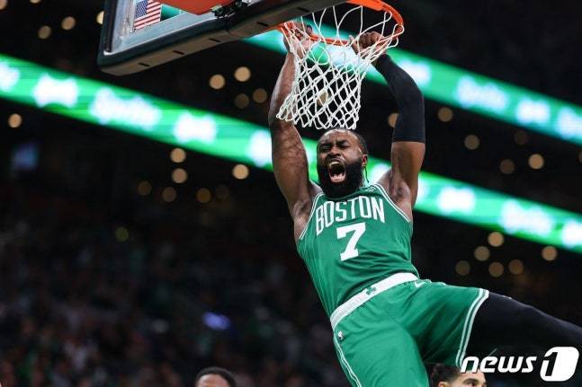 보스턴 셀틱스의 제일런 브라운. ⓒ AFP=뉴스1