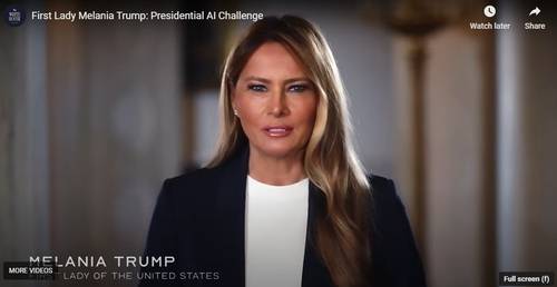 멜라니아 트럼프 여사. 미국 정부 홈페이지