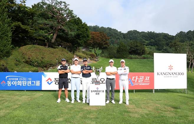 &nbsp;이태훈, 김백준, 옥태훈, 이동민, 허인회(왼쪽부터).&nbsp; &nbsp; 사진=KPGA 제공&nbsp;