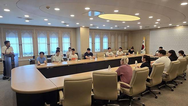 대한체육회 회의 장면