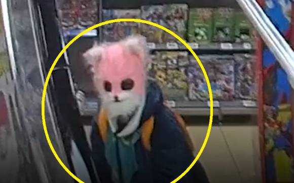 인형탈을 쓰고 마트에서 흉기를 들고 돌아다니다 체포된 20대 여성 [사진=경찰청 유튜브]