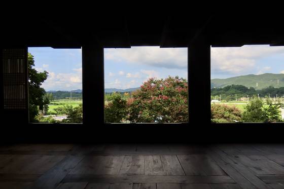 벌판에서 불어와 배롱나무를 스친 뒤 바람이 닿은 곳은 전남 담양의 죽림재. 김홍준 기자