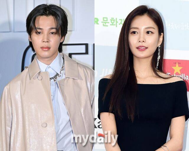 그룹 방탄소년단 지민, 배우 송다은/마이데일리 DB