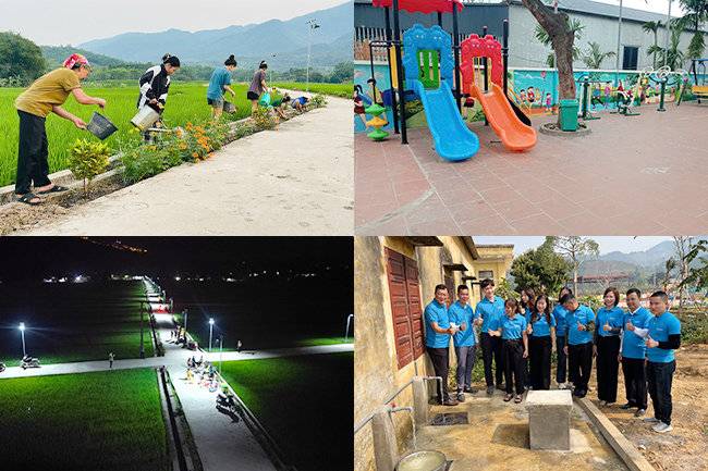 베트남 지역 주민들이 NH체인지메이커스 사업을 진행하는 모습. 굿네이버스 제공